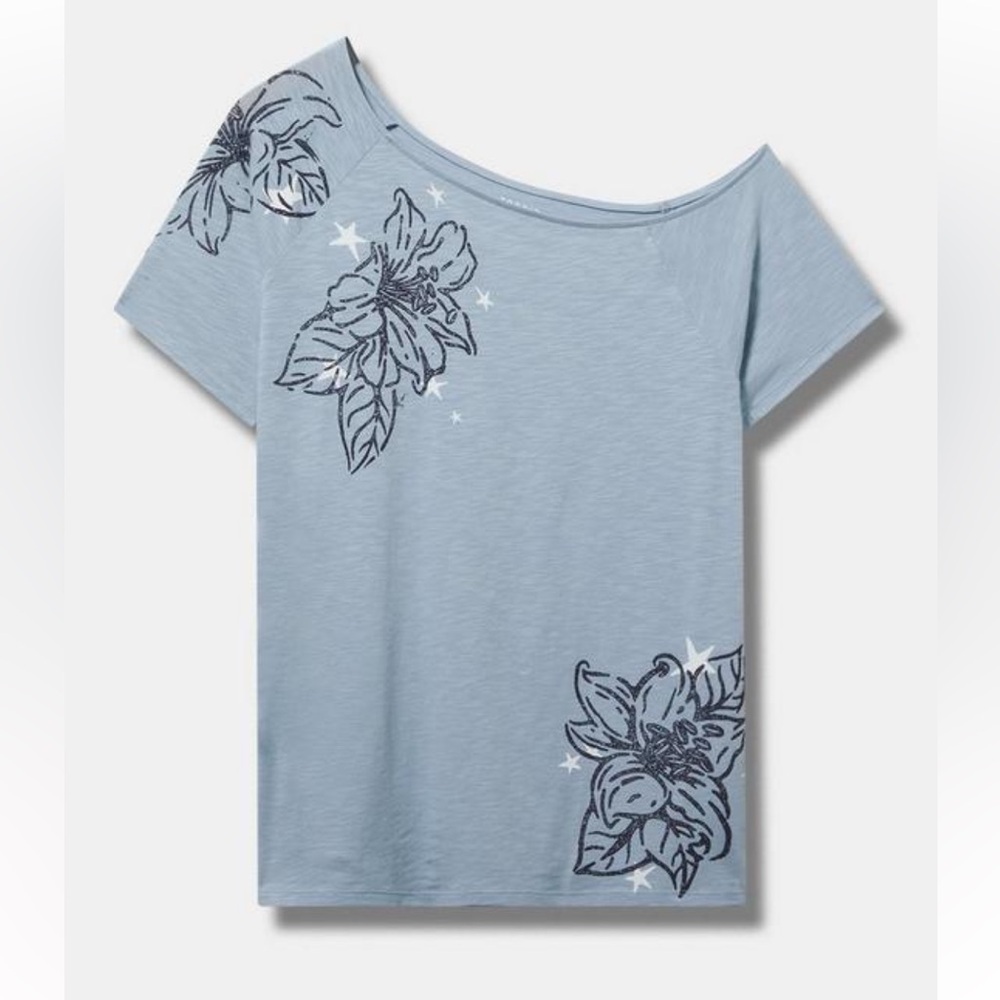 NWT Torrid off shoulder cotton tee size 2 2x 18 20